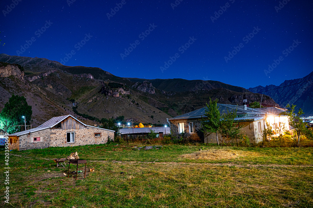 Village on Fonegor at night
