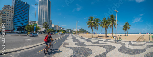 Copacabana is an elite beach in Rio de Janeiro.