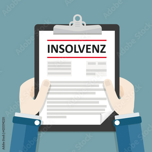 Cartoon Insolvenz