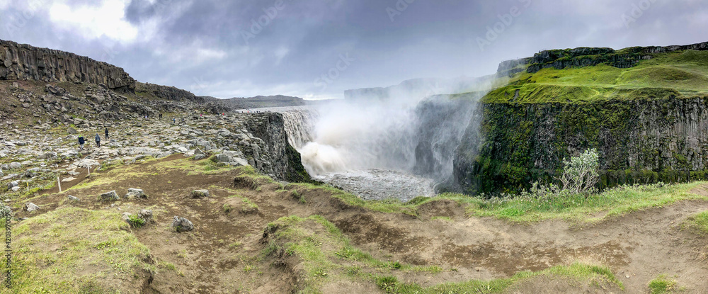 Fototapeta premium Jokulsa A Fjollum Waterfalls in Iceland