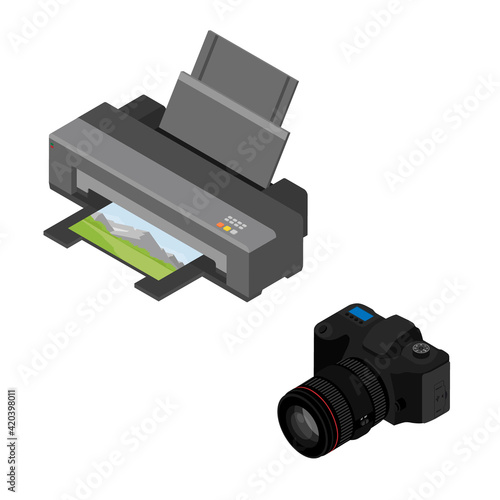 Printer and photo camera