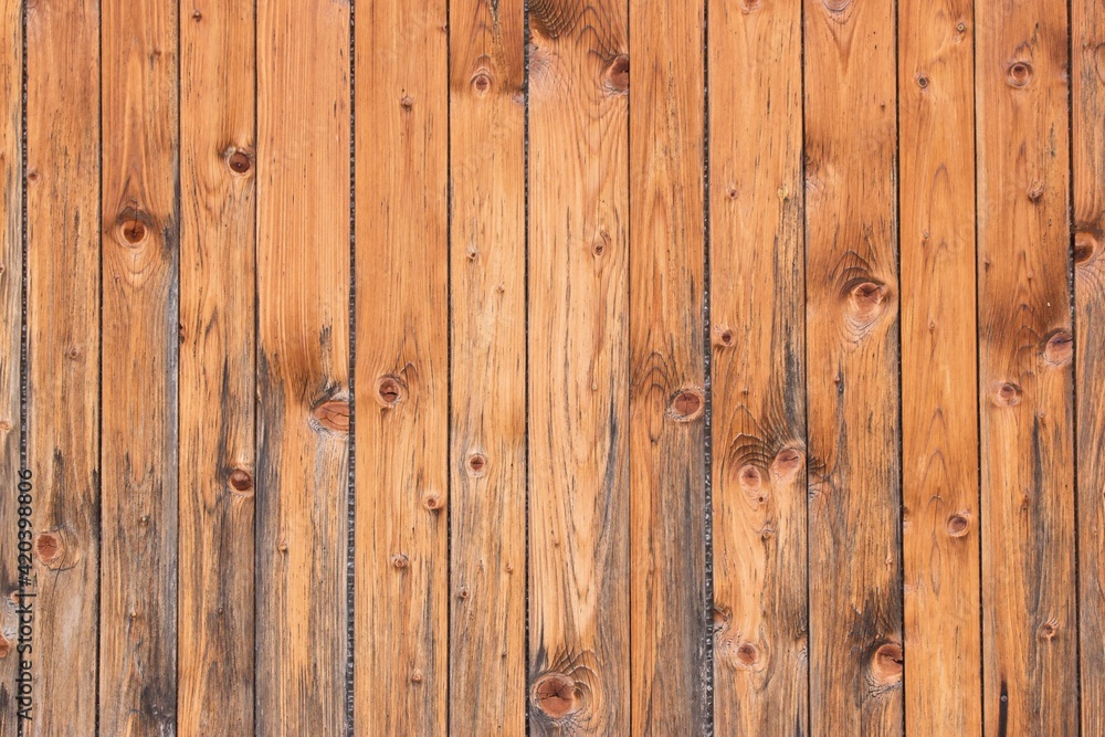 Naklejka premium Old shabby vintage wooden board background