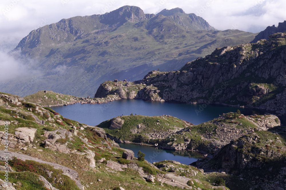 Juclar lakes in Ariege mountains (Pyrenees, France)