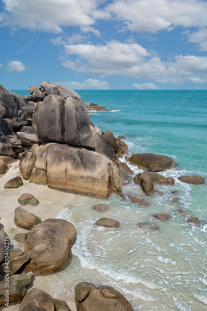 rocks on the beach in southern Thailand