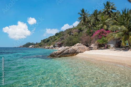 beautiful private beach in the south of Thailand