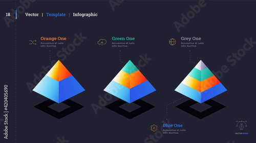 Minimalistic infographic presentation slide.