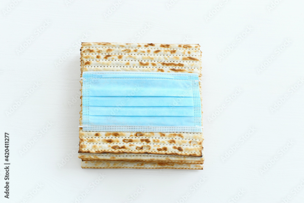 Fototapeta premium Pesah celebration image (jewish Passover holiday). Corona Virus Outbreak