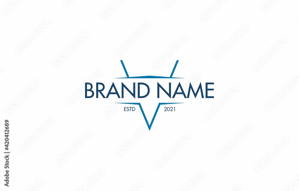 Vector of Stylish Letter V Logo Design Template Vector of Stylish Letter V Logo Design Template