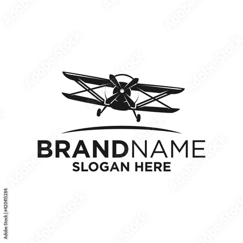 Plane Logo Design Template Inspiration, Vector Illustration, Flight.