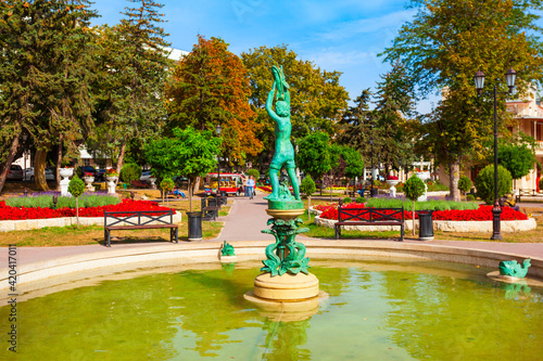 Fountain in Pyatigorsk city, Russia photo