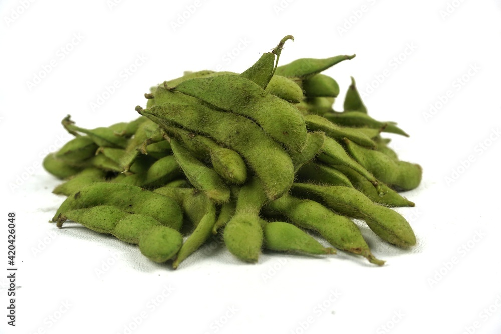 Edamame, looks like soybeans Edamame, looks like soybeans
