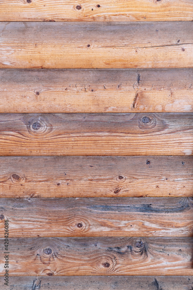 Obraz premium Horizontal Log wall texture