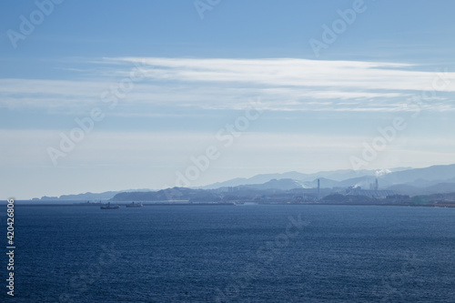 Mukho Port seascape in Donghae, Korea