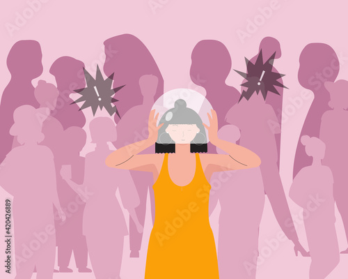 Women with social anxiety disorder or social phobia
