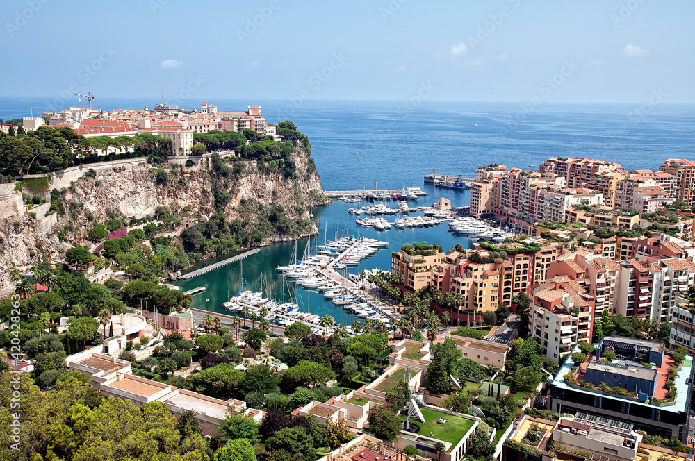 Aerial view of Monaco
