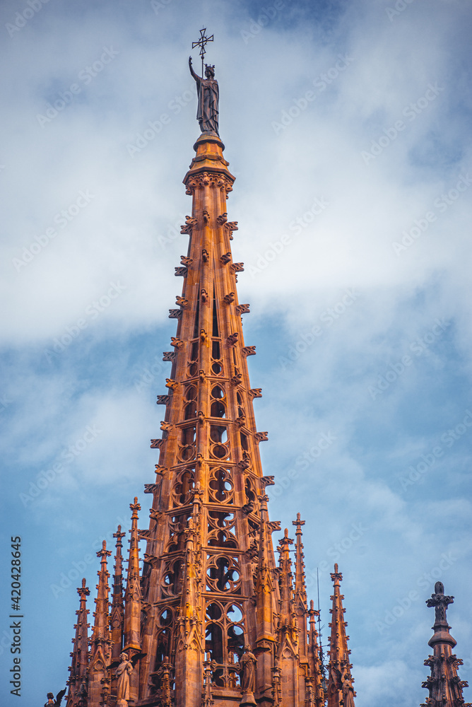 Barcelona. Gothic quarter of Barcelona. Catalonia. Spain, 2021