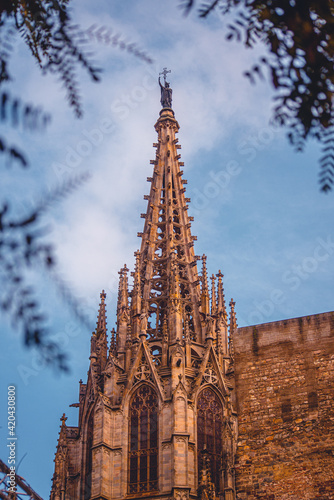 Barcelona. Gothic quarter of Barcelona. Catalonia. Spain, 2021