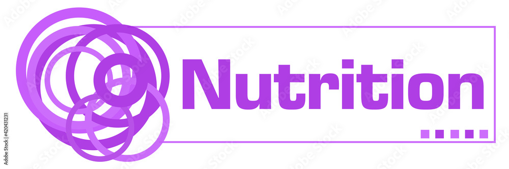 Nutrition Purple Random Rings Horizontal Box Nutrition Purple Random Rings Horizontal Box