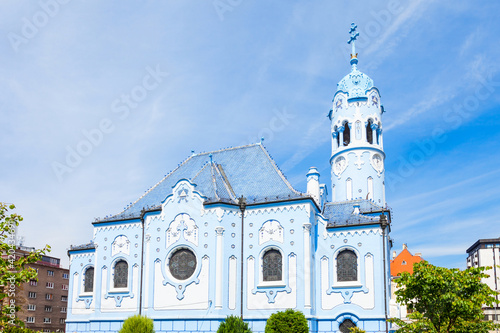 Blue Church in Bratislava photo