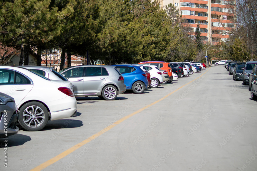 cars on the street