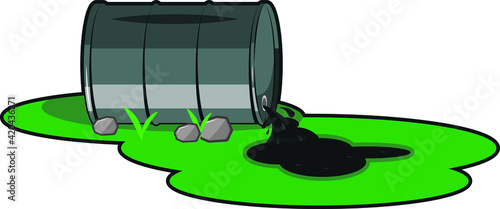 Barrel of oil. Burning fossil fuels. Petroleum packaging. Fire in gasoline Tank