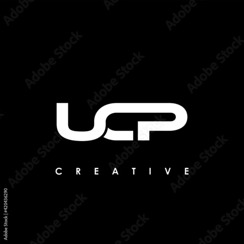 UCP Letter Initial Logo Design Template Vector Illustration