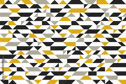 Mosaic seamless background, vector chaotic abstract geometric tiling background, interior design element or wallpaper, wrapping paper or web design.