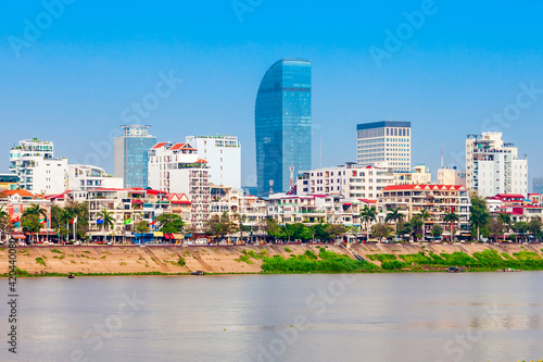 Phnom Penh city skyline, Cambodia