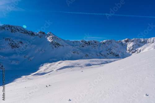 Winter mountains in Tatra Mountains Zakopane, Poland - space for text © Martin