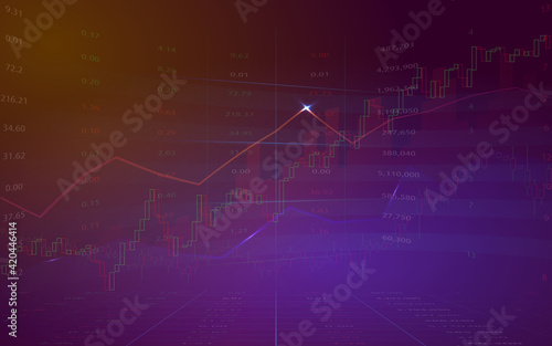 Forex or stock market exchange background.