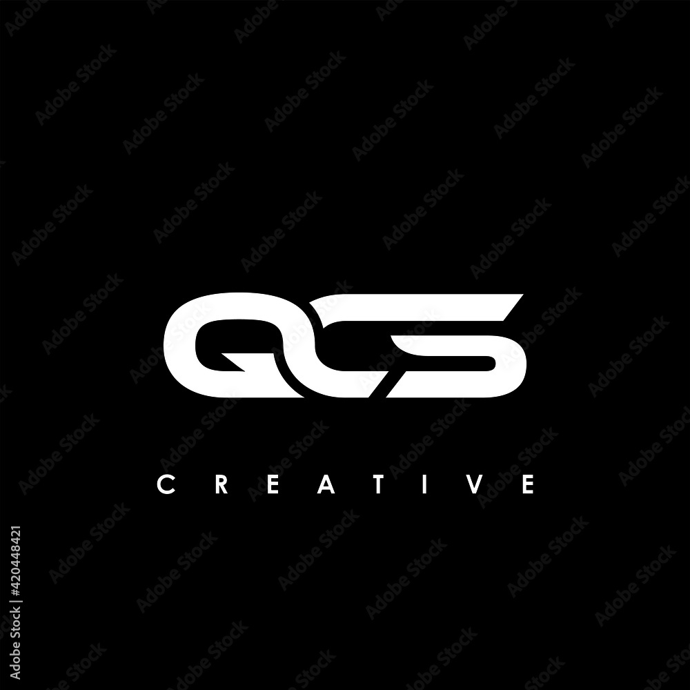 QCS Letter Initial Logo Design Template Vector Illustration