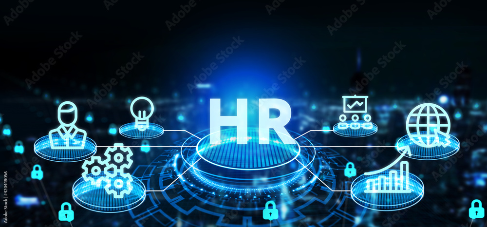 Business, Technology, Internet and network concept. Human Resources HR management recruitment employment headhunting concept.