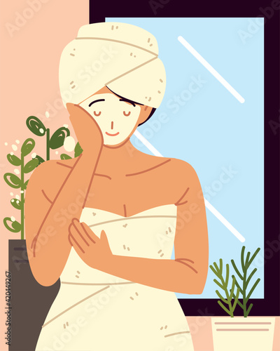 girl facial mask