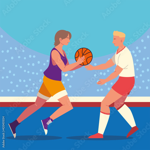 players basketball sport