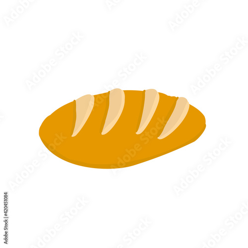 Hand draw a loaf on a white background isolated
