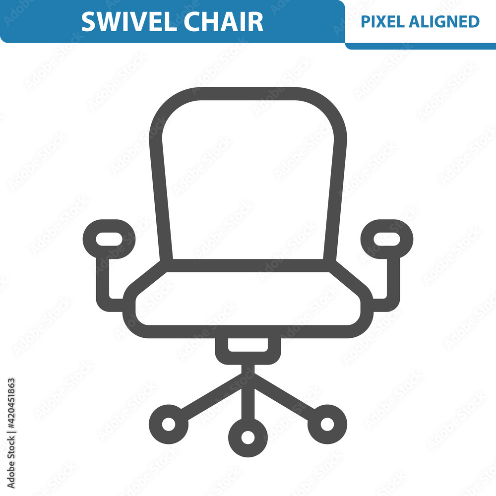 Swivel Chair Icon Swivel Chair Icon