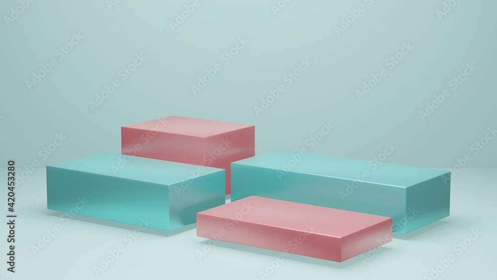 Display pedestal cube box geometric square product stand blank empty space podium stage showcase mock up boxes design presentation cosmetic template backdrop studio abstract background . 3d render. Display pedestal cube box geometric square product stand blank empty space podium stage showcase mock up boxes design presentation cosmetic template backdrop studio abstract background . 3d render.