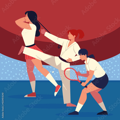 women different sport