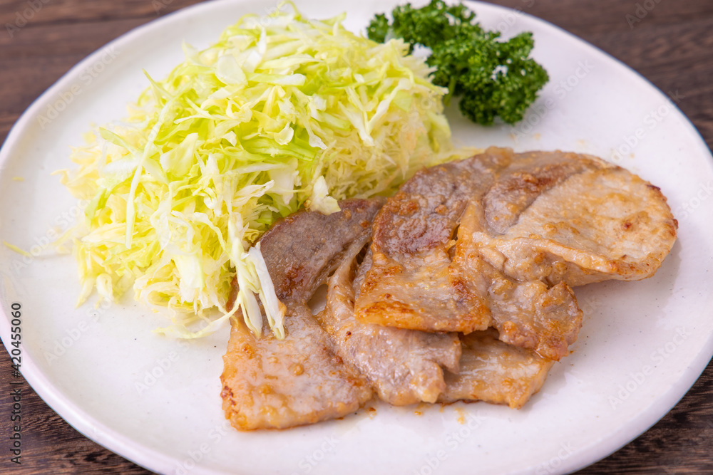 豚の味噌焼き 豚の味噌焼き