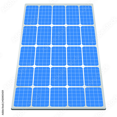 Solar panel. illustration of a panel with solar cells
