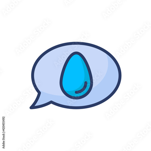 Easter Message icon in vector. Logotype