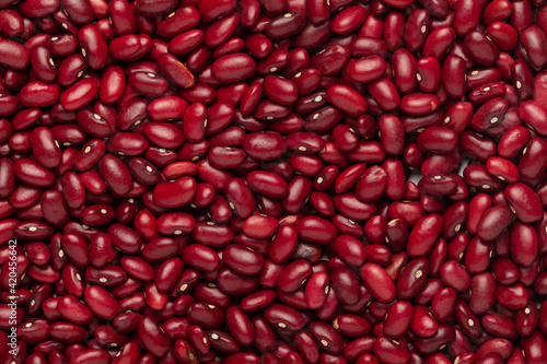 Quadro su tela Close up of Organic Rajma,  (Laal Lobia ) or red kidney beans dal Full-Frame Background