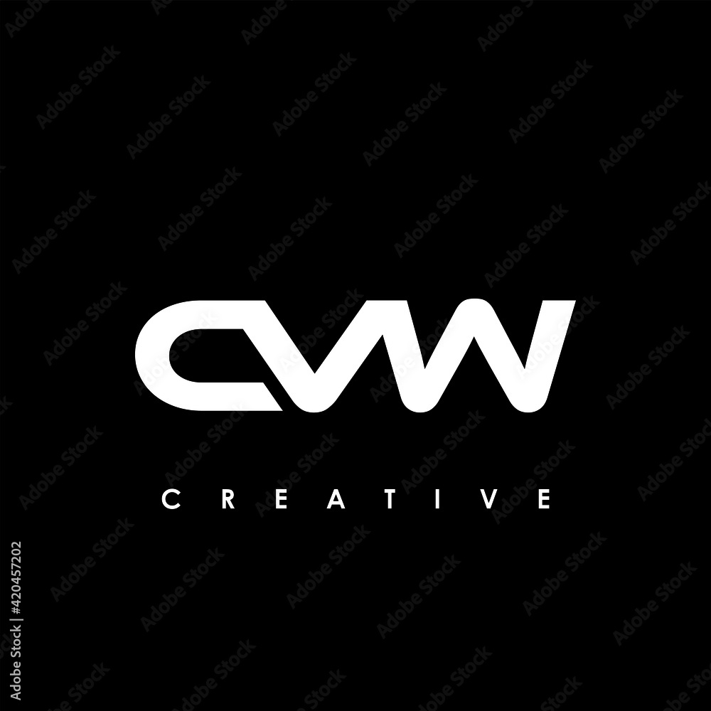 CVW Letter Initial Logo Design Template Vector Illustration