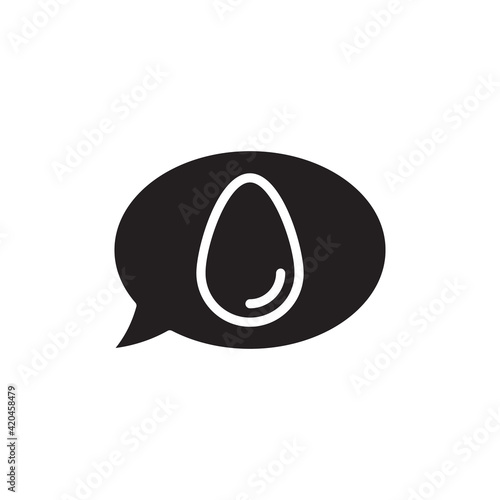 Easter Message icon in vector. Logotype