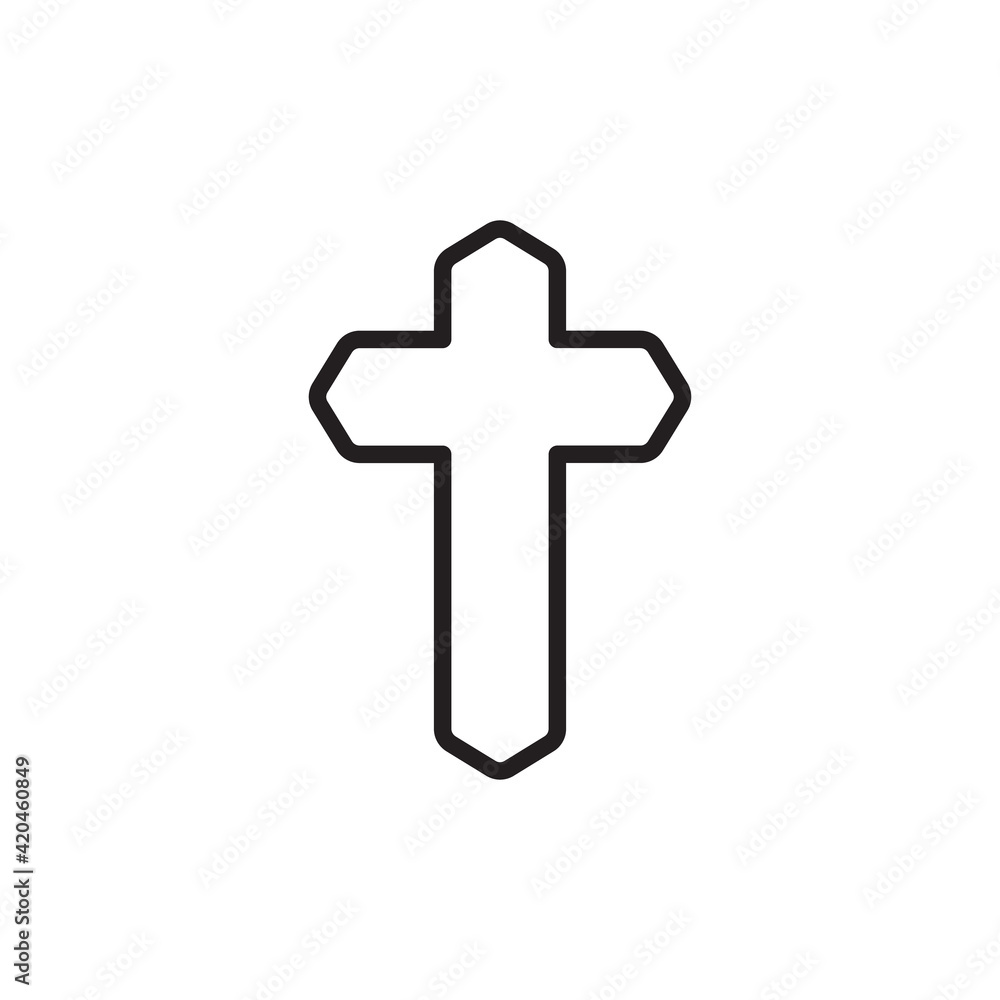 Obraz premium Christianity icon in vector. Logotype