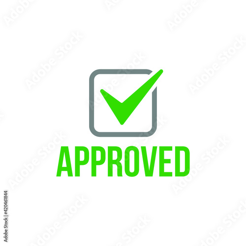 approved rubber stamp vector