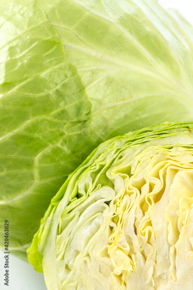 Obraz premium Cabbage on white background