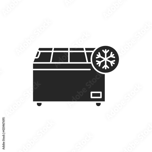 Freezer cold color line icon. Household equipment.