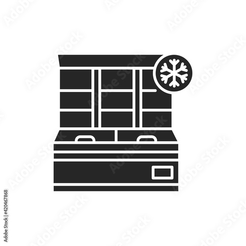Freezer cold color line icon. Household equipment.