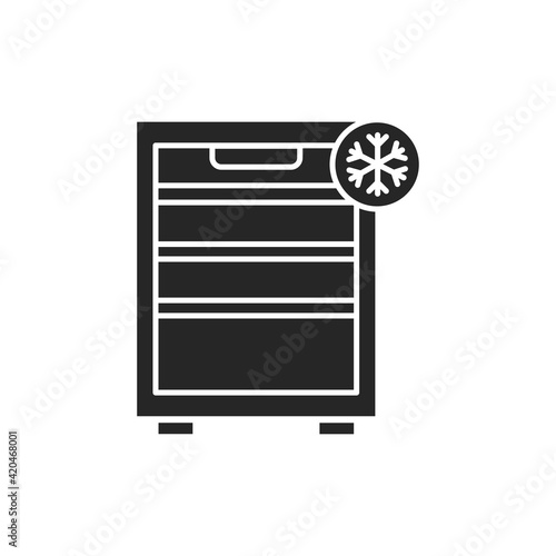 Freezer cold color line icon. Household equipment.
